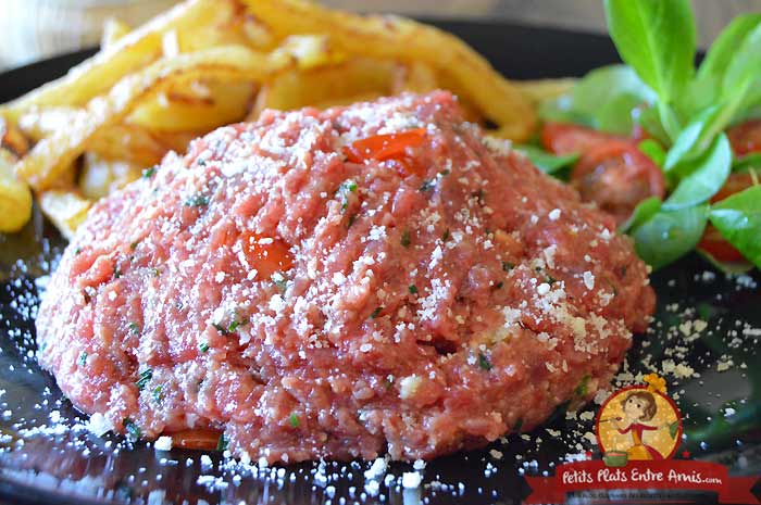 Recette Tartare de boeuf à l'italienne