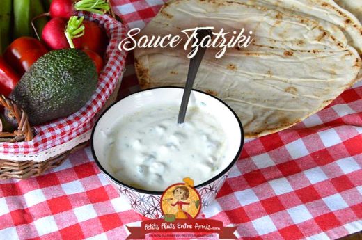 Sauce au yaourt grec et concombre - Tzatziki