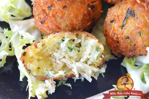 Cuisson croquettes de pommes de terre au parmesan