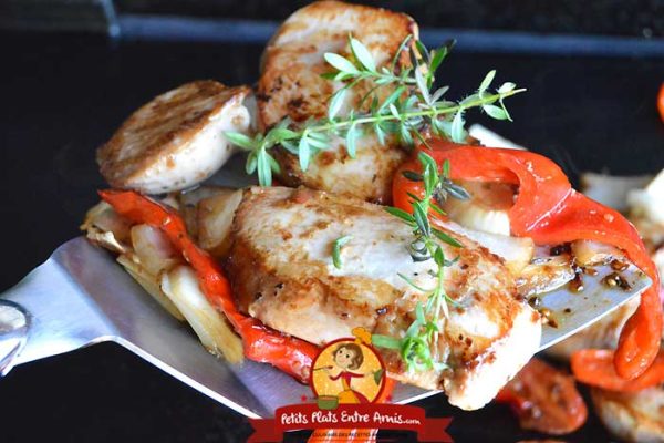 Cuisson filet de poulet à la provençale cuit à la plancha