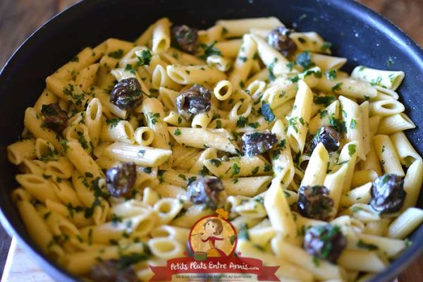 Cuisson pâtes aux escargots ail et persil