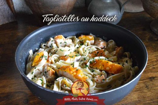Tagliatelles au haddock et sauce crémeuse