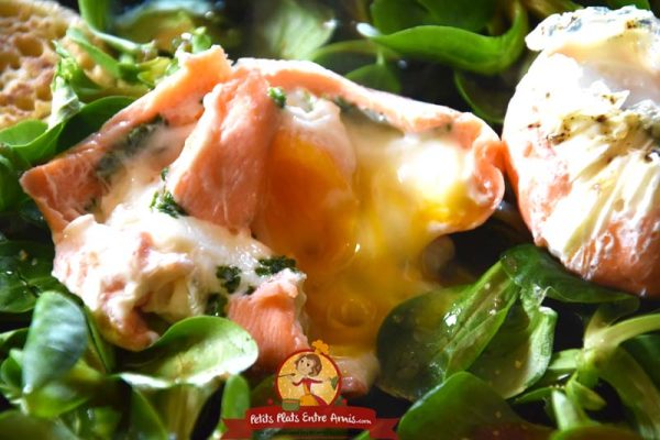 Cuisson oeuf poché au saumon fumé