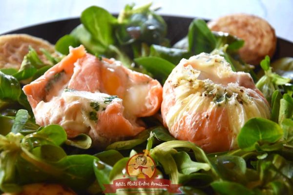 Ingrédients oeuf poché au saumon fumé