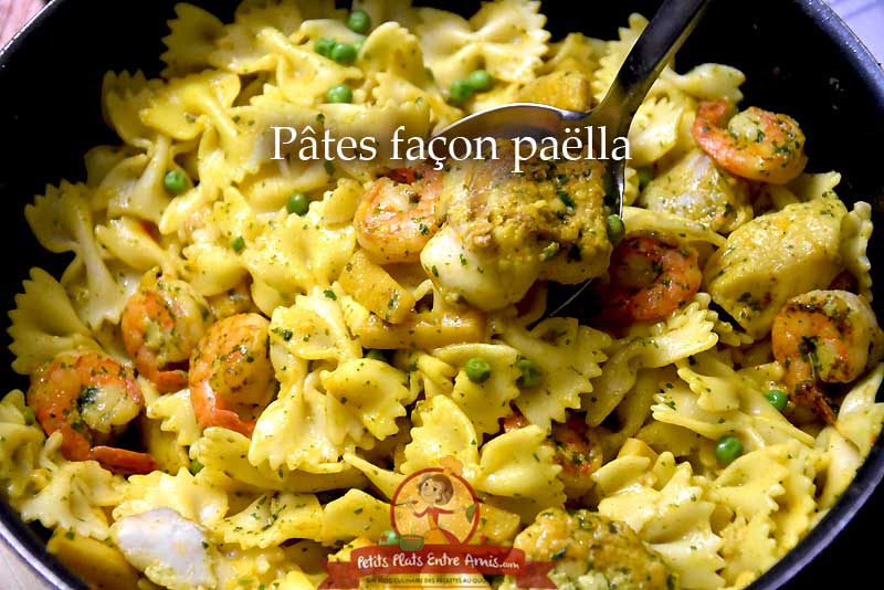 Pâtes façon paëlla