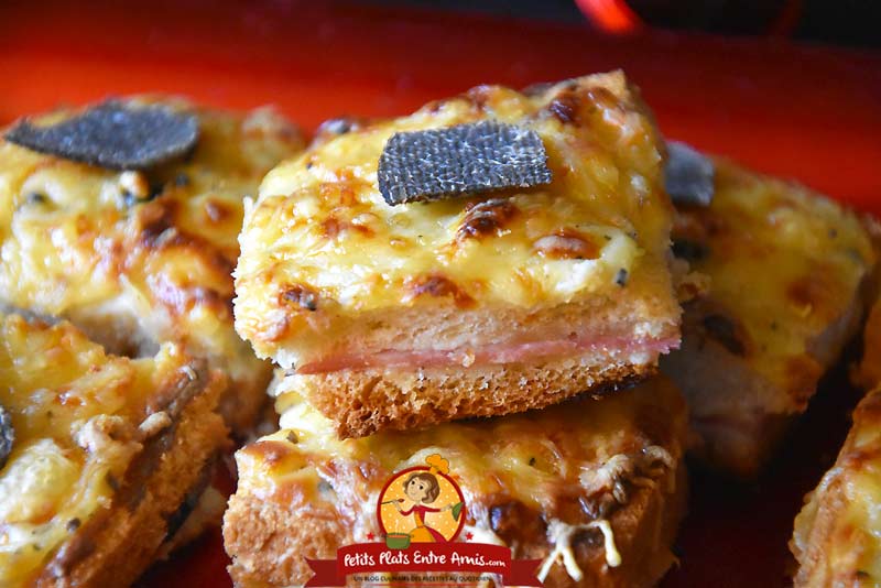 Cuisson croque-monsieur apéritif à la truffe noire